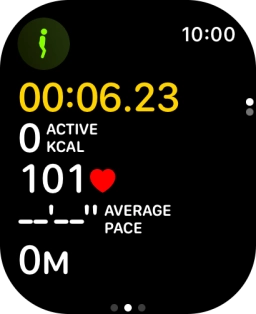 Slide your finger right starting from the left side of the screen.