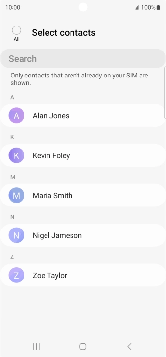 Press the field above 