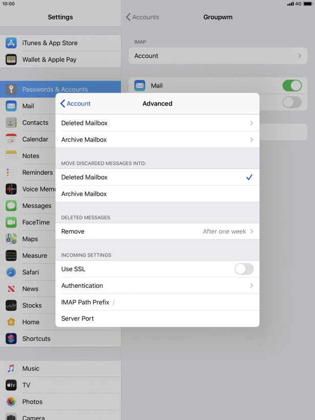 Press Authentication.