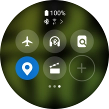 Press the flight mode icon to turn the function on or off.