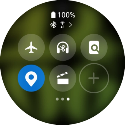 Press the flight mode icon to turn the function on or off.