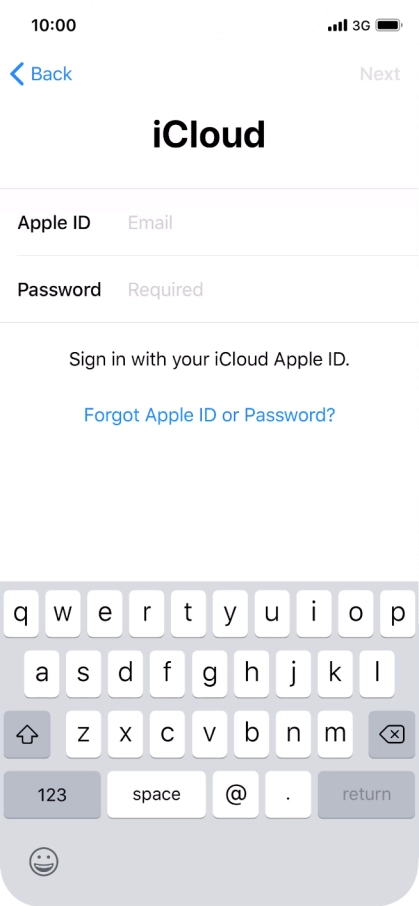 Press the field next to 