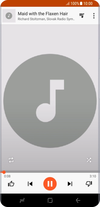 Press arrow right to go to the next audio file.