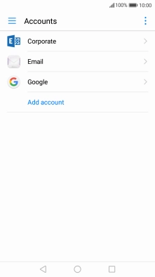 Press the menu icon.