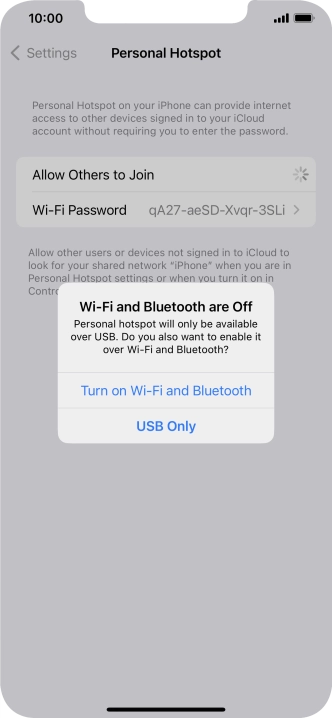 If Wi-Fi is turned off, press Turn on Wi-Fi and Bluetooth.