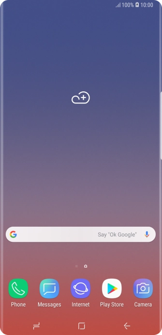 When the battery charging icon is displayed, the battery is charging.