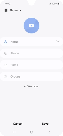 Press the address book drop down list.