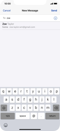 Press the required contact.
