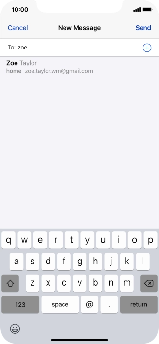 Press the required contact.