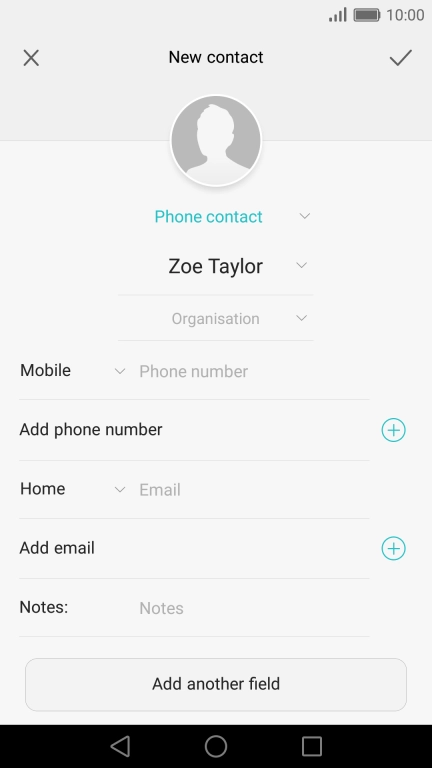 Press Phone number and key in the required phone number.