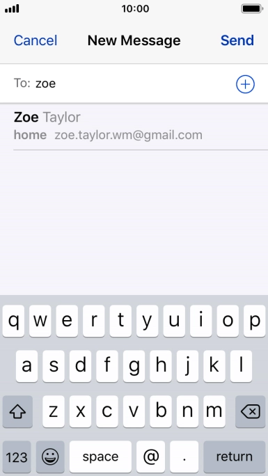 Press the required contact.