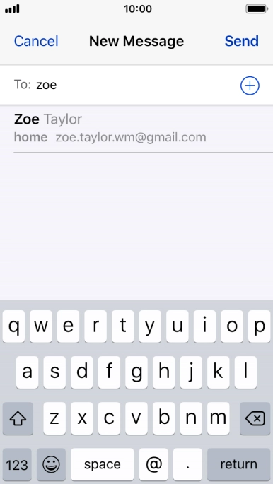 Press the required contact.