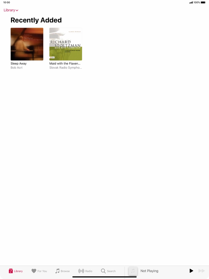 Press the drop down list.