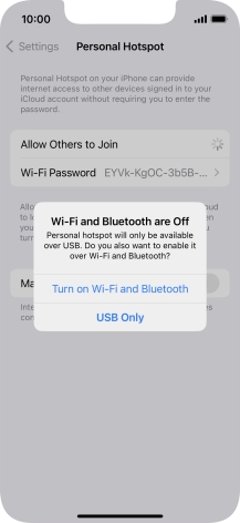 If Wi-Fi is turned off, press Turn on Wi-Fi and Bluetooth.