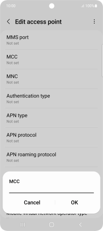 Key in 505 and press OK.