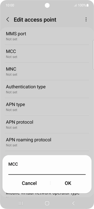 Key in 505 and press OK.