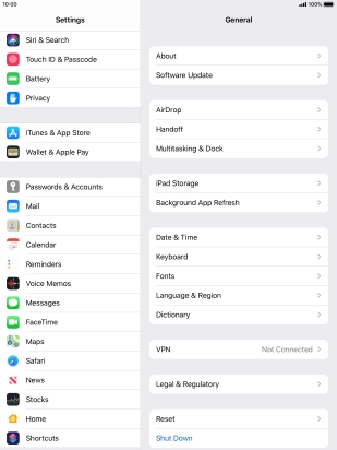 Press iTunes & App Store.