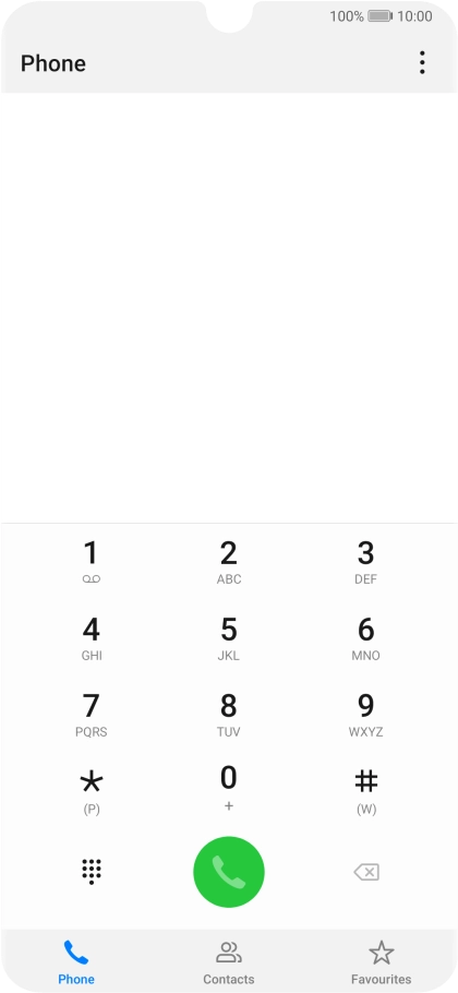 Press the menu icon.