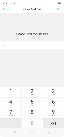 Key in your PIN and press OK.