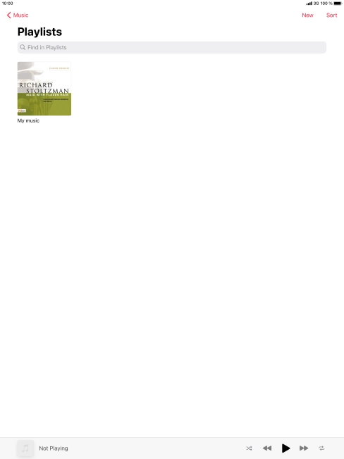 Press the required playlist.