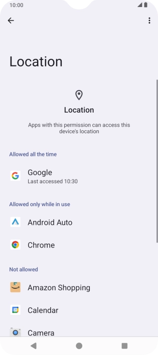 Press the required app.