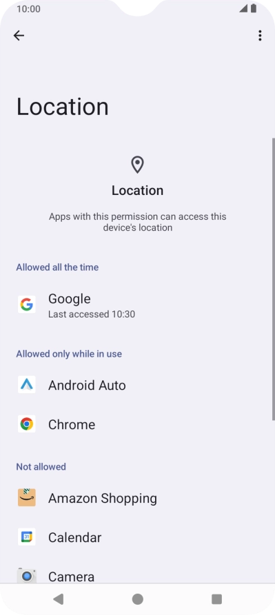 Press the required app.