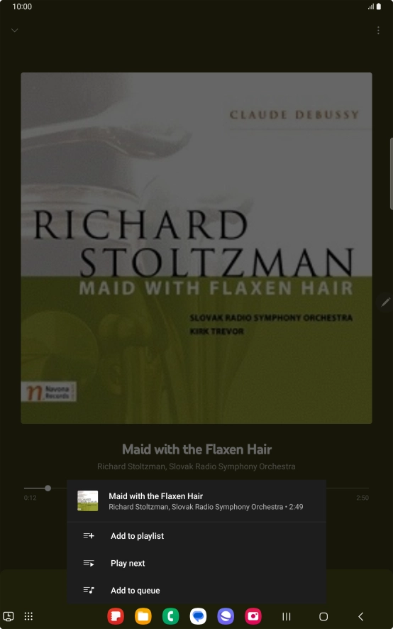 Press Add to playlist.