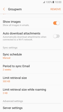 Press Sync schedule.