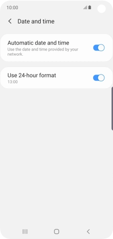 Press the Home key to return to the home screen.
