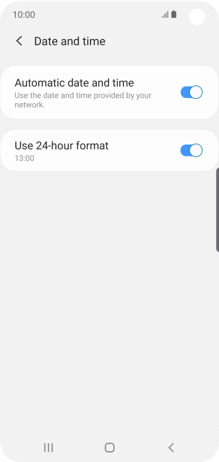 Press the Home key to return to the home screen.