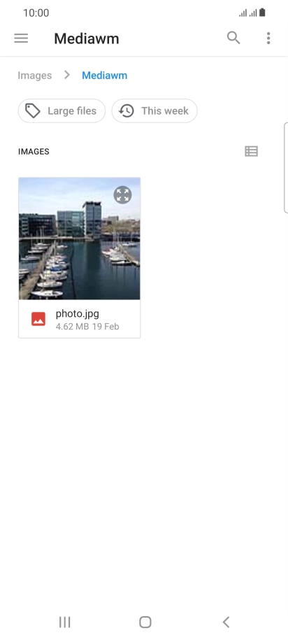 Press the required file.