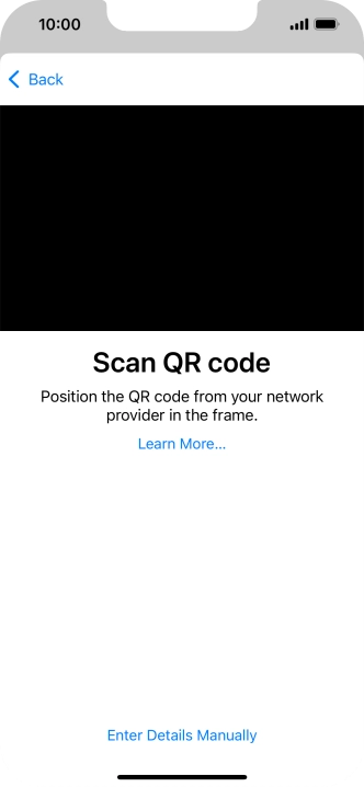Place the QR code you've received inside the phone camera frame to scan the code.