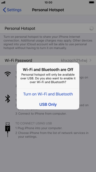 If Wi-Fi is turned off, press Turn on Wi-Fi and Bluetooth.