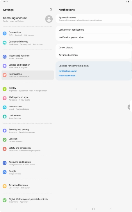 Press App notifications.