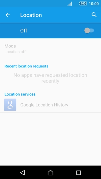 Press the indicator to turn the function on or off.