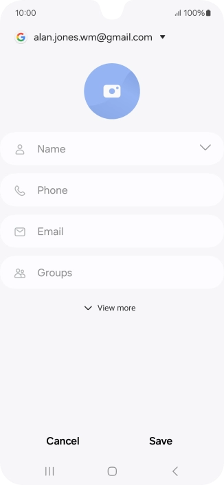 Press Name and key in the required name.