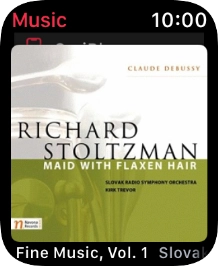 Slide your finger downwards starting from the top of the screen to see the menu.