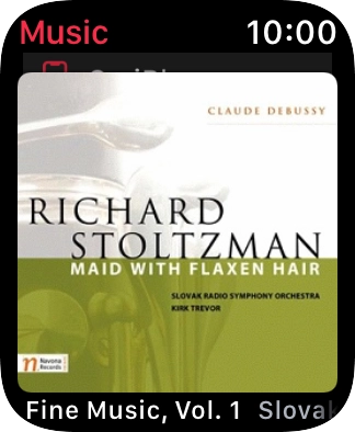 Slide your finger downwards starting from the top of the screen to see the menu.