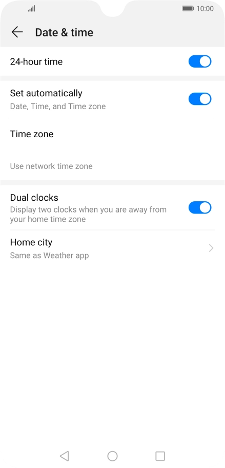 Press the Home key to return to the home screen.