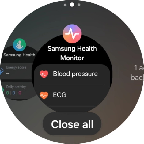 To end one running application, slide your finger upwards on the required application.