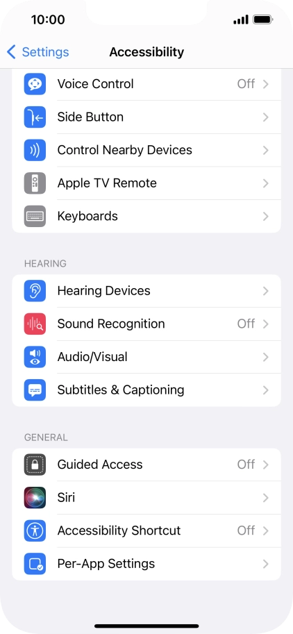Press the required category below 