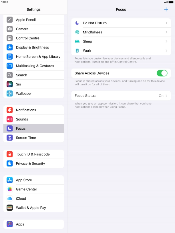 Press Do Not Disturb.