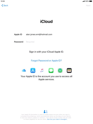 Press the field next to 