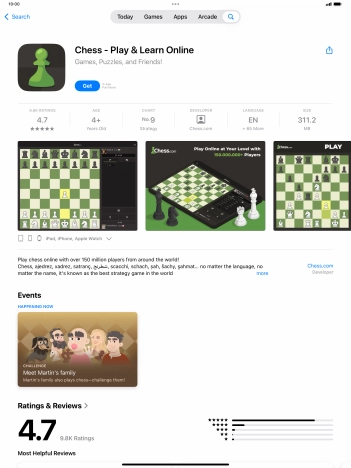 Press Get and follow the instructions on the screen to install the app.