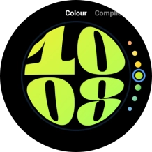 Slide your finger on the screen to change between the different designs.