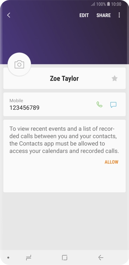 Press the Home key to return to the home screen.