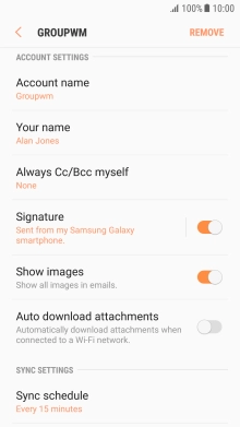 Press Sync schedule.