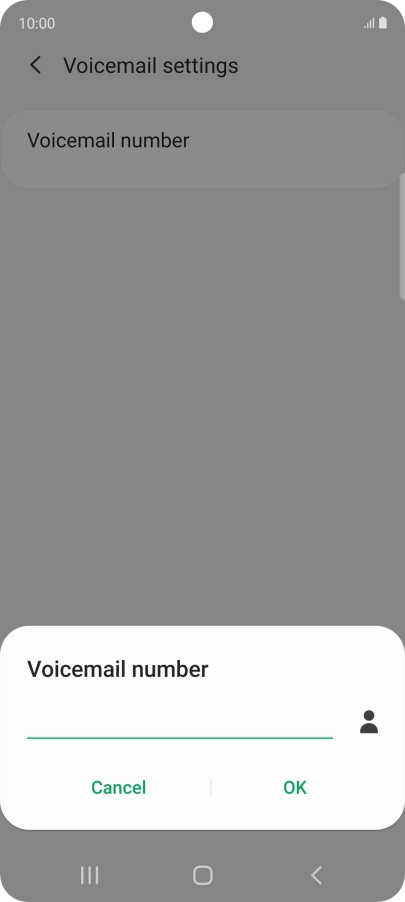 Key in +61414121121 and press OK.