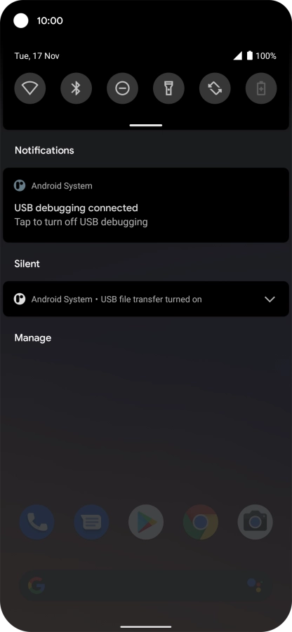 Press Android System.