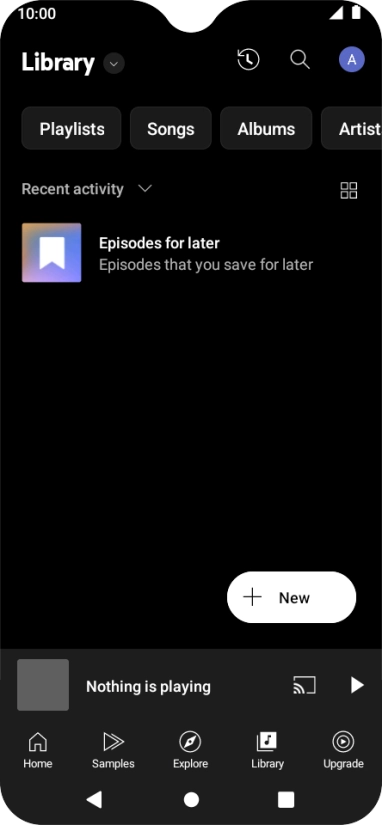 Press the drop down list.